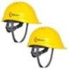 Robustt X Shree JEE Safety Helmet Executive Ratchet Type Adjustment With Sweat Band, Yellow (Pack of 2)