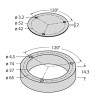 Turck Sensor Mounting & Fixing Frame for Inductive rotary encoder Ri-QR24 Series , 52 mm Diameter, 14.3 mm Height M4-QR24