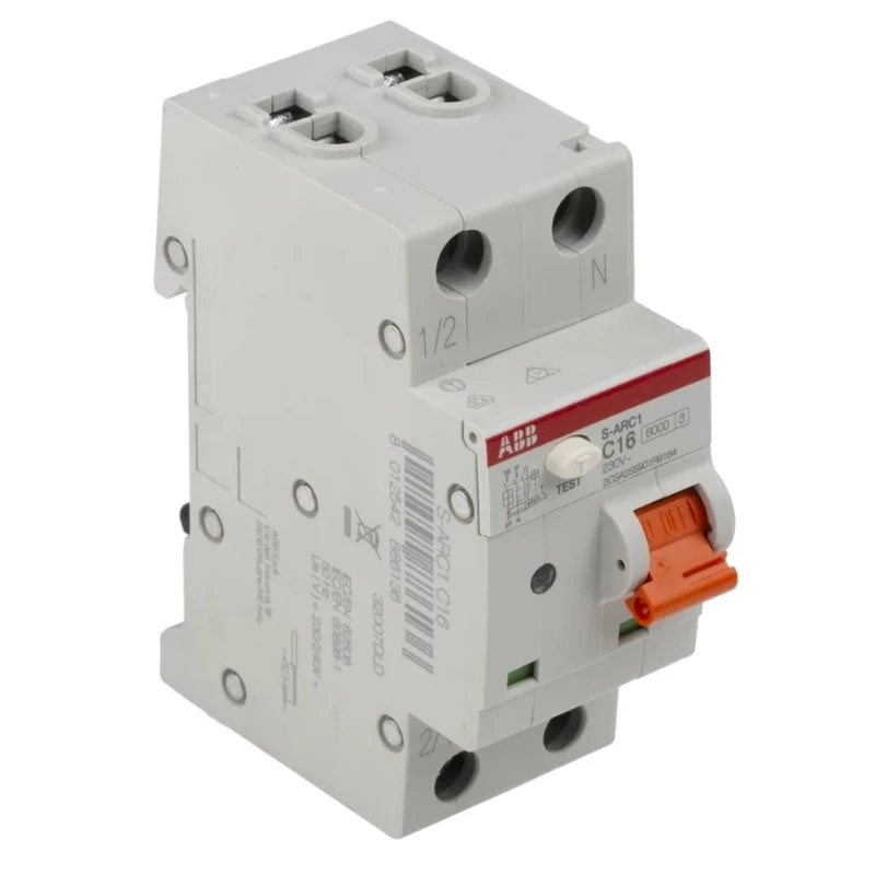 ABB S-ARC1 Miniature Circuit Breaker 1-Pole 16A Type C 240V AC 6 kA Breaking Capacity ARC1
