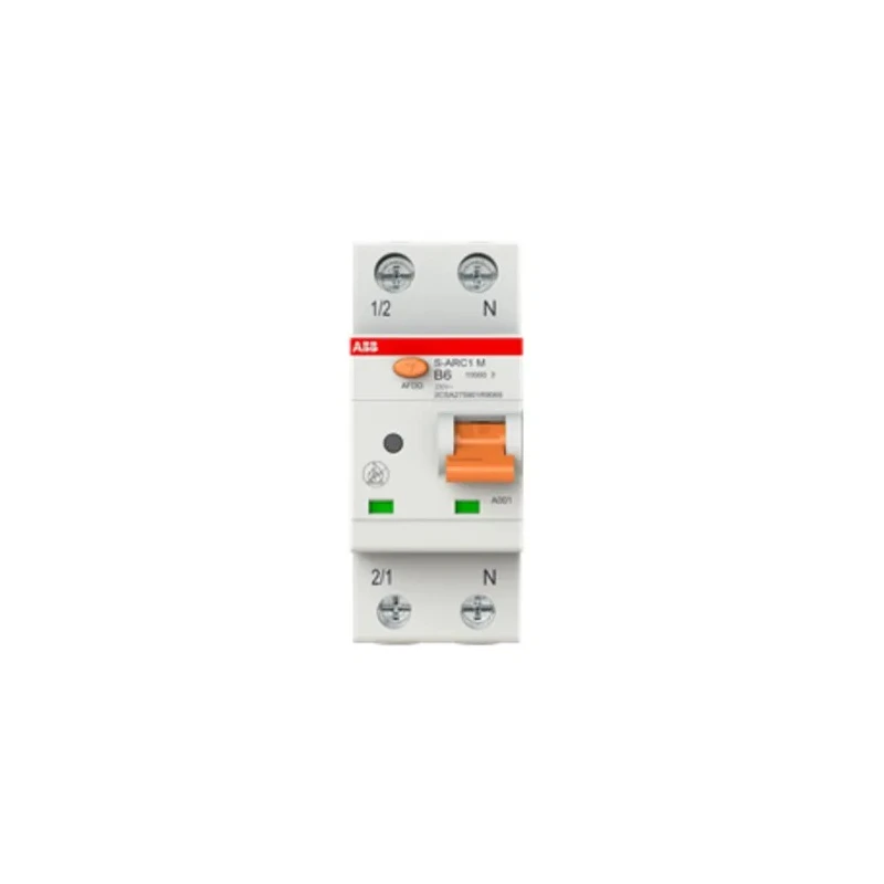 ABB Miniature Circuit Breaker S-ARC1 M 1-Pole 6A Type B 240V AC 10kA Breaking Capacity 2CSA275901R9065 S-ARC1 M B6