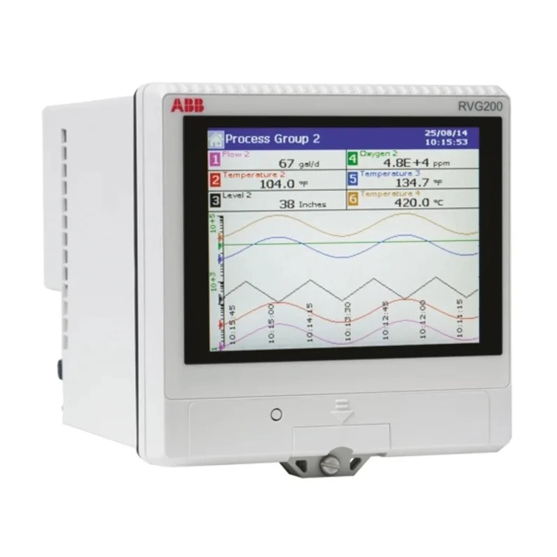 ABB RVG200 1-Channel Paperless Chart Recorder Current, Millivolt, Resistance, Temperature, Voltage RVG200A6A6Y0Y0A