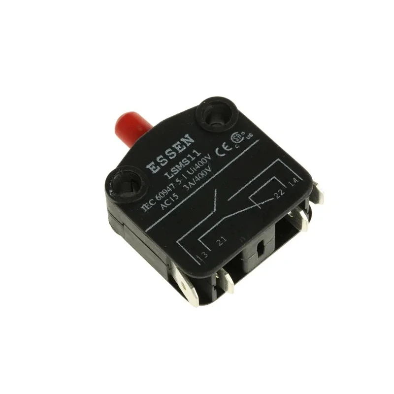 RS PRO Plunger Micro Switch, Quick Connect Terminal, 6A, 400 V AC, SPDT, IP40 804-6231