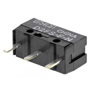 Omron Ultra Subminiature Pin Plunger Micro Switch, PCB Terminal, 6 V dc, 100mA, SPST, IP40, Model D2FS-F-N