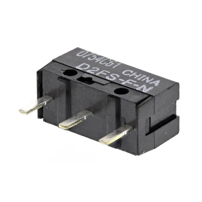 Omron Ultra Subminiature Pin Plunger Micro Switch, PCB Terminal, 6 V dc, 100mA, SPST, IP40, Model D2FS-F-N