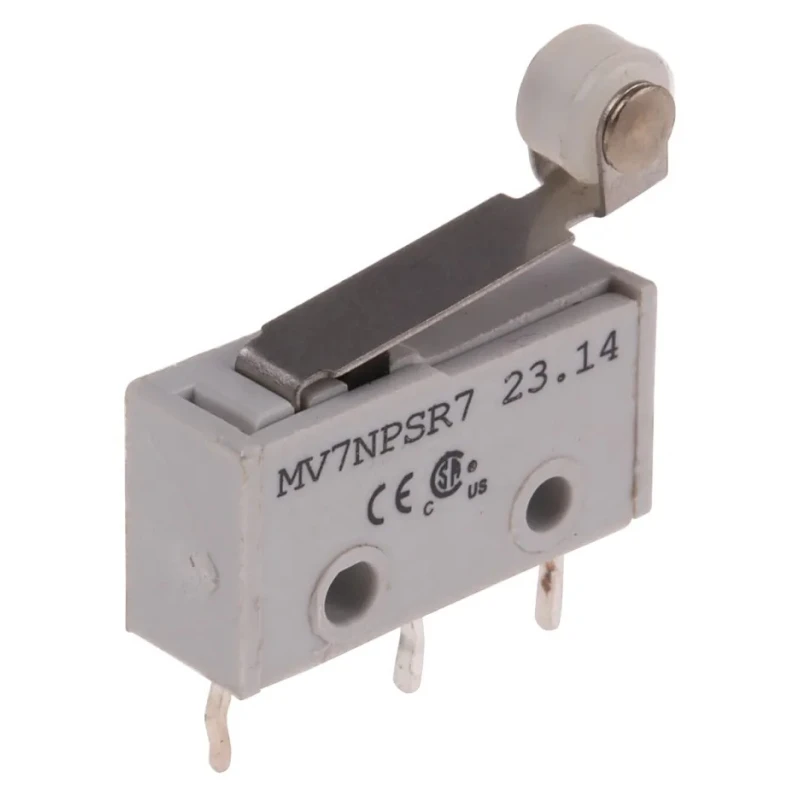 RS PRO Roller Lever Subminiature Micro Switch Solder Terminal 2A 250 V AC SPST 804-6271