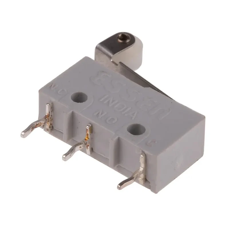 RS PRO Roller Lever Subminiature Micro Switch Solder Terminal 2A 250 V AC SPST 804-6271