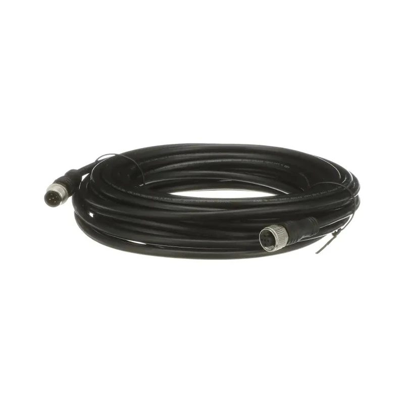 ABB Jokab Sensor Actuator Cable M12-C1012 Series Female 5 Way M12 to Male 5 Way M12, 10 m Length 2TLA020056R2300 M12-C1012