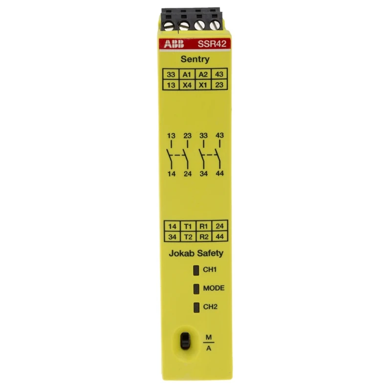 ABB Jokab SSR42 Safety Relay 24V DC Coil Voltage 4 Safety Contacts Multi-Reset Screw Terminal Germany SSR42