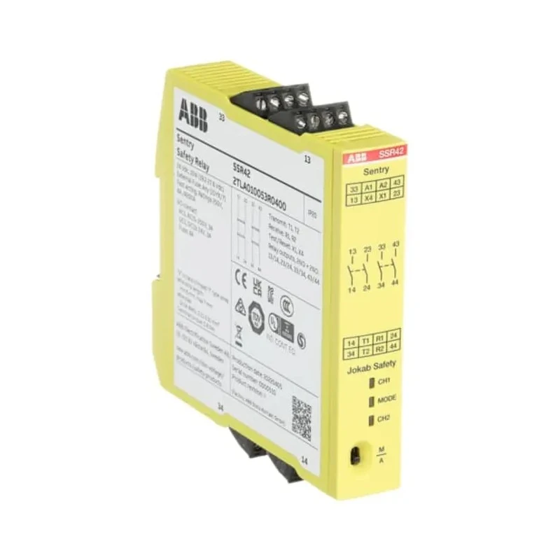 ABB Jokab SSR42 Safety Relay 24V DC Coil Voltage 4 Safety Contacts Multi-Reset Screw Terminal Germany SSR42