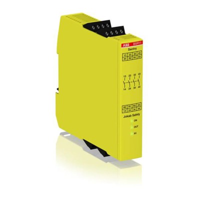 ABB Jokab 24V DC Safety Relay, 4 Safety Contacts, Multi-Reset, DIN Rail Mount BSR11