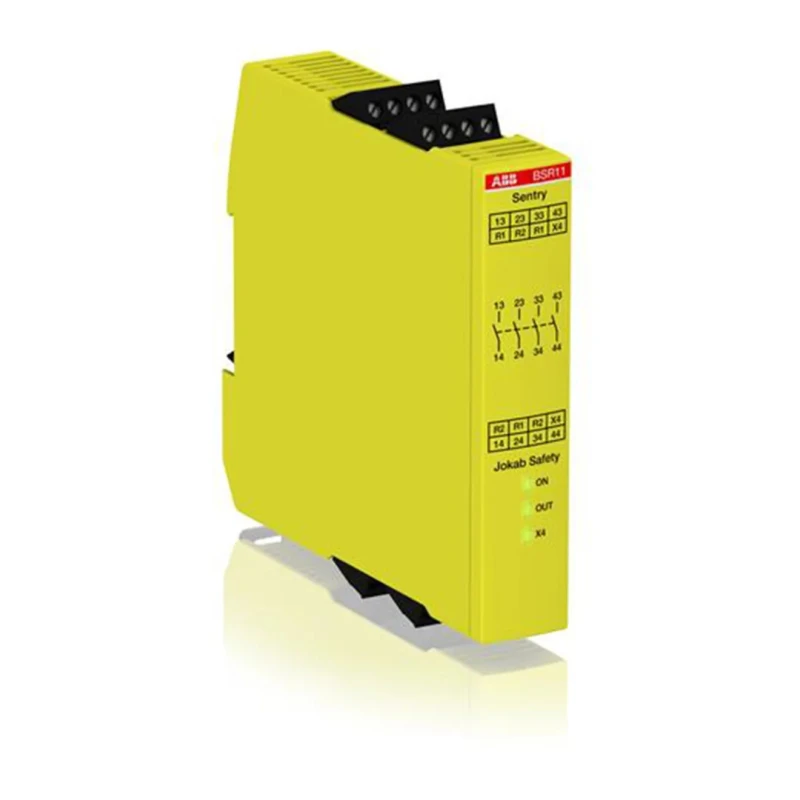 ABB Jokab 24V DC Safety Relay, 4 Safety Contacts, Multi-Reset, DIN Rail Mount BSR11