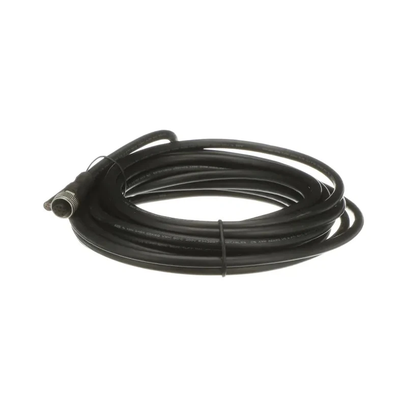 ABB Jokab Sensor Actuator Cable 6 m PVC Black Jacket Female 8 Way M12 Connector to Unterminated Free 2TLA020056R3000 M12-C63