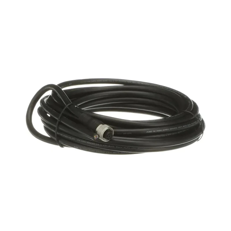 ABB Jokab Sensor Actuator Cable 6 m PVC Black Jacket Female 8 Way M12 Connector to Unterminated Free 2TLA020056R3000 M12-C63