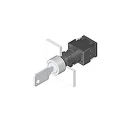 EAO IP65 Keylock Switch 5A 2-Way Latching Round Bezel 250V AC Silver Contacts 61-2201.0/DD