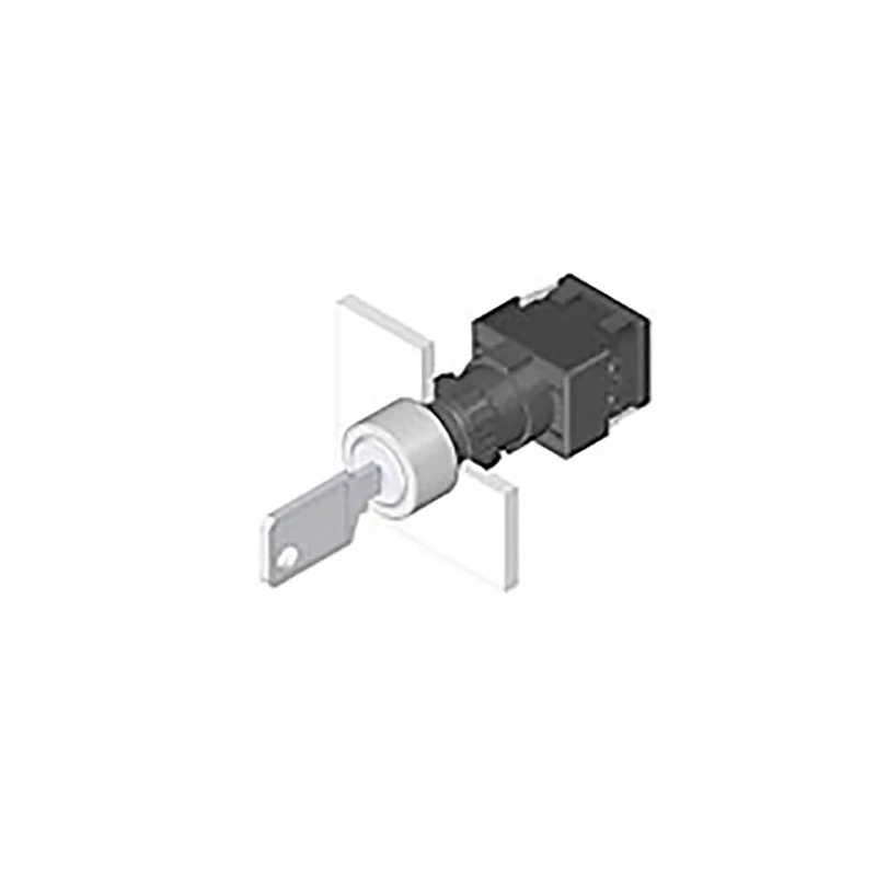 EAO IP65 Keylock Switch 5A 2-Way Latching Round Bezel 250V AC Silver Contacts 61-2201.0/DD
