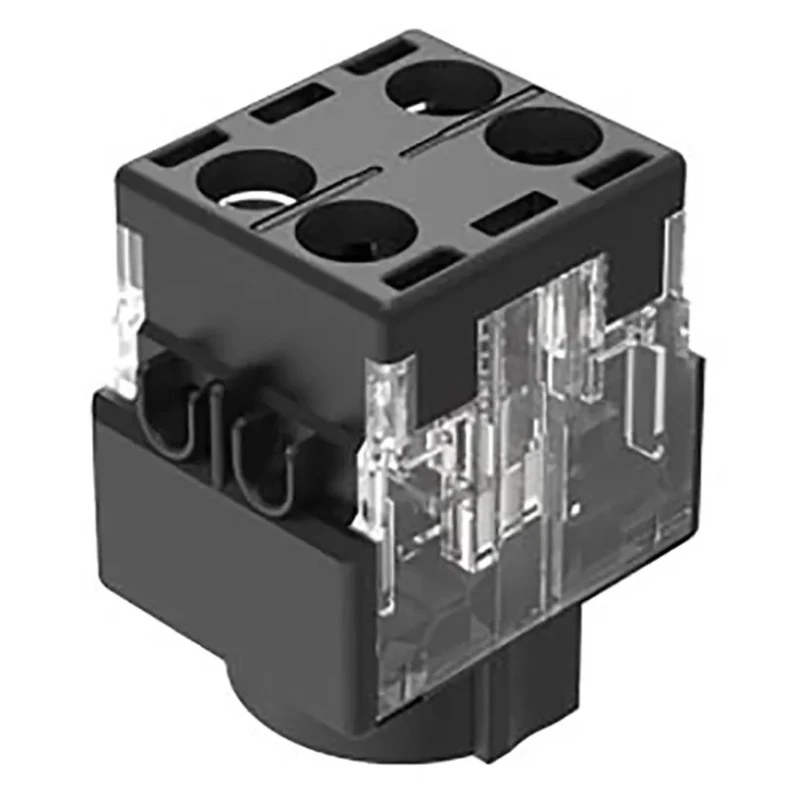EAO Push Button Contact Block 250 V AC/DC, 5A, Screw Terminal, 1 NO Contact, Series 61-8430.22 61-8610.11