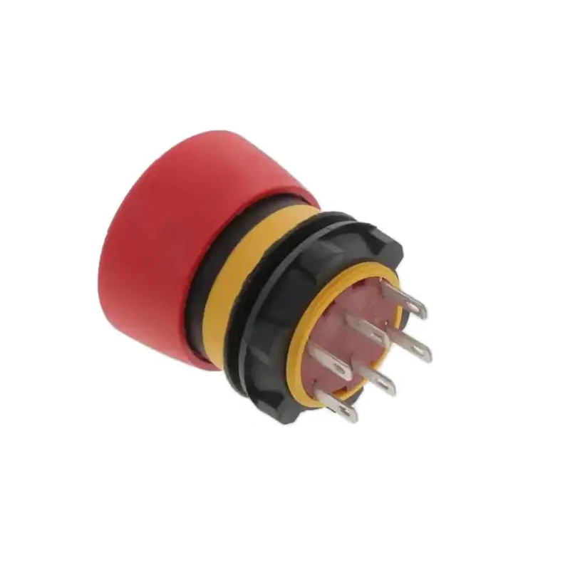 EAO 84 Series Twist Release Illuminated Emergency Stop Push Button, Panel Mount, 22 mm Cutout Diameter, 2 NC 84-5041.2B20