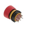 EAO 84 Series Twist Release Illuminated Emergency Stop Push Button, Panel Mount, 22 mm Cutout Diameter, 2 NC 84-5041.2B20