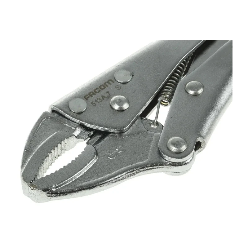 Facom Locking Plier, 190mm Overall Length, Jaw Opening 35mm, Black Cataphoretic Finish 513A.7