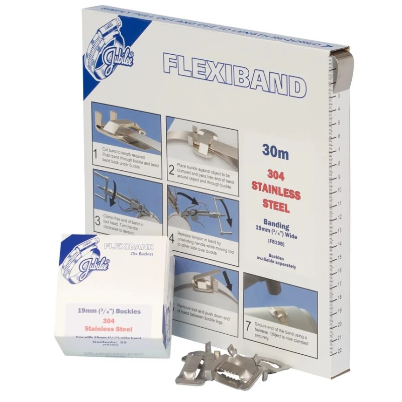 Jubilee Stainless Steel Flexiband Hose Clip 19mm FB19H