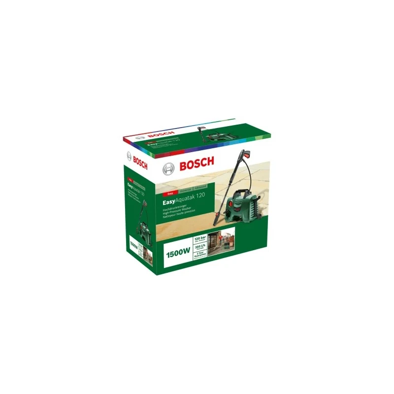 Bosch High Pressure Washer 1.5kW 120 Bar 350 L/h 230V EasyAquatak 120 06008A7971
