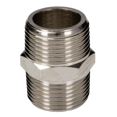 RS PRO Brass Pipe Fitting Straight Nipple 1 In BSPT Male to Male British Standard Parallel Thread 176-0984