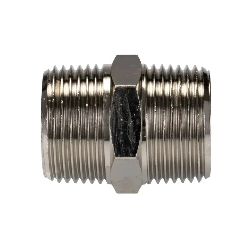 RS PRO Brass Pipe Fitting Straight Nipple 1 In BSPT Male to Male British Standard Parallel Thread 176-0984