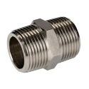 RS PRO Brass Pipe Fitting Straight Nipple 1 In BSPT Male to Male British Standard Parallel Thread 176-0984