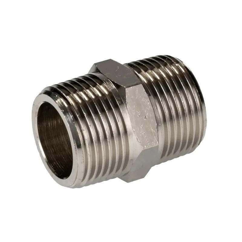 RS PRO Brass Pipe Fitting Straight Nipple 1 In BSPT Male to Male British Standard Parallel Thread 176-0984