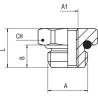 RS PRO Brass Pipe Fitting Straight Threaded Reducer Male G 1/2 in to Female BSPP 1/4 in 176-1023