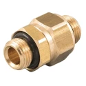 RS PRO Brass Straight Threaded Fitting Male BSPT 1/8 in to Male British Standard Parallel Pipe 1/8 in 176-1030