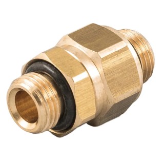 RS PRO Brass Straight Threaded Fitting Male BSPT 1/8 in to Male British Standard Parallel Pipe 1/8 in 176-1030