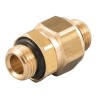 RS PRO Brass Straight Threaded Fitting Male BSPT 1/4 in to Male British Standard Parallel Pipe 1/4 in 176-1031