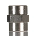 RS PRO Brass Threaded Female BSP Pipe Fitting 1/4 in, Nickel-Plated, Max Operating Temperature 300°C 176-1036