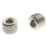 RS PRO Brass Pipe Fitting Straight Threaded Plug Male R 1/4 in 176-1055