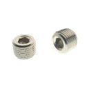 RS PRO Nickel Plated Brass Plug Fitting 150 bar Maximum Pressure, R Thread Standard, Connection Size M5 to 1 in 176-1054