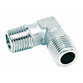RS PRO Brass 90° Threaded Male G 1/8 in G to Male G 1/8 in G Fitting 150 bar 176-1075