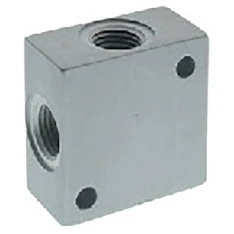 RS PRO 1 Outlet Manifold Aluminium Pneumatic Connector Nickel Plated 50 bar 300°C 176-1101