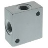RS PRO 1 Outlet Manifold Aluminium Pneumatic Connector Nickel Plated 50 bar 300°C 176-1101