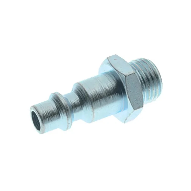 RS PRO Pneumatic Quick Connect Coupler Nipple ISO 228 Class A Thread Size 12.7 mm Male Nickel Plated Brass Hardened 176-1107