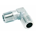 RS PRO Brass 90 Degree Threaded Male G 1/4 Inch to Male G 1/4 Inch Fitting 176-1076