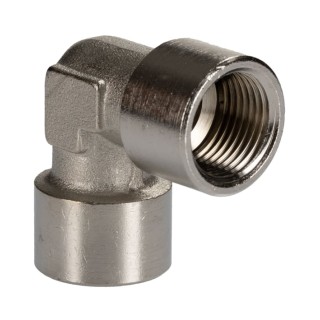 RS PRO Brass Pipe Fitting 90° Threaded Elbow Female G 3/8 in to Female G 3/8 in 176-1081