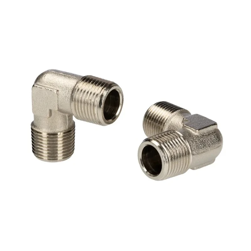 RS PRO Brass 90° Threaded Male G 3/8 in to Male G 3/8 in Fitting 176-1077