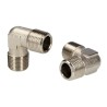 RS PRO Brass 90° Threaded Male G 3/8 in to Male G 3/8 in Fitting 176-1077