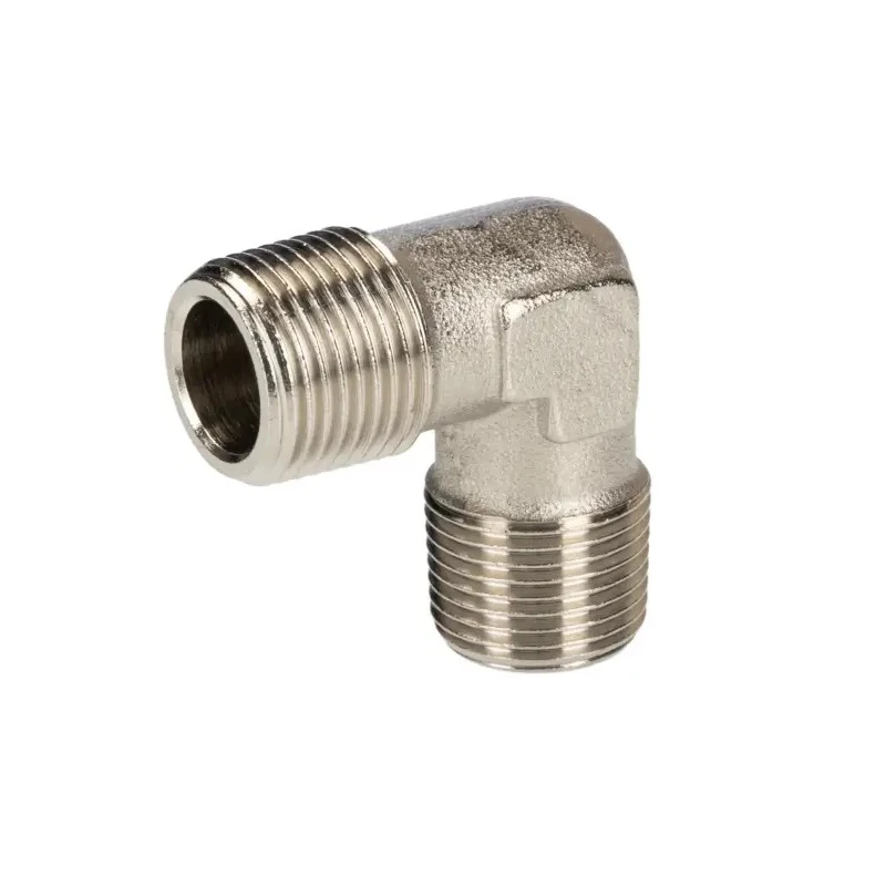 RS PRO Brass 90° Threaded Male G 3/8 in to Male G 3/8 in Fitting 176-1077