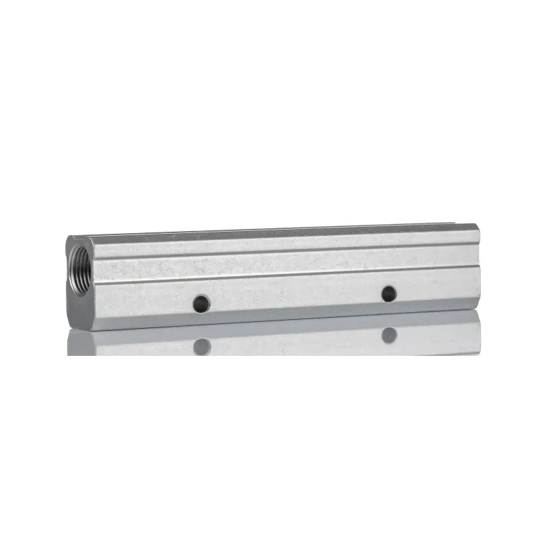 RS PRO Aluminium 4 Outlet Pneumatic Manifold 2 Inlets 3/8 in BSP 1/4 in BSP Nickel Plated 75 bar 300°C 176-1103