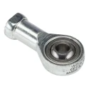 RS PRO Steel Rod End M6 x 1 Female Thread, 6mm Bore, 20mm Outside Diameter, 40mm Overall Width 176-1597