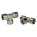 RS PRO Brass Tee Threaded Adapter Fitting Female G 3/8 in to Female G 20.5 mm 75 bar 176-1061
