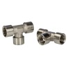 RS PRO Brass Tee Threaded Adapter Fitting Female G 3/8 in to Female G 20.5 mm 75 bar 176-1061