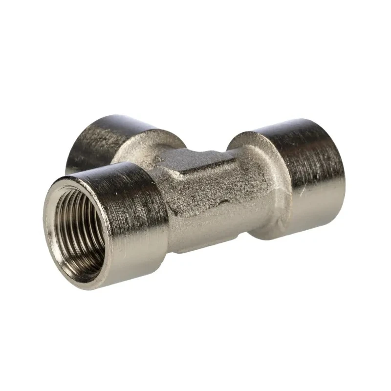 RS PRO Brass Tee Threaded Adapter Fitting Female G 3/8 in to Female G 20.5 mm 75 bar 176-1061